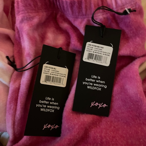 NWT full set Wildfox love potion tie dye set S - Picture 5 of 5